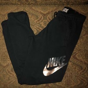 Woman’s rose gold sweats